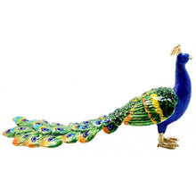 Load image into Gallery viewer, Peacock Long Tail Trinket Box