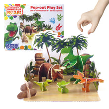 Load image into Gallery viewer, Dinosaur Pop-out Play Set