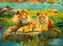 Load image into Gallery viewer, Lion Family 500 Piece Puzzle