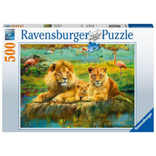 Load image into Gallery viewer, Lion Family 500 Piece Puzzle