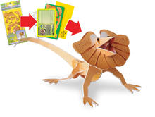 Load image into Gallery viewer, Frilled Neck Lizard Pop-Out Construction Postcard