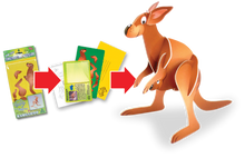 Load image into Gallery viewer, Kangaroo Pop-Out Construction Postcard