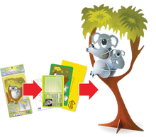 Load image into Gallery viewer, Koala Pop-Out Construction Postcard
