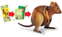 Load image into Gallery viewer, Quokka Pop-Out Construction Postcard