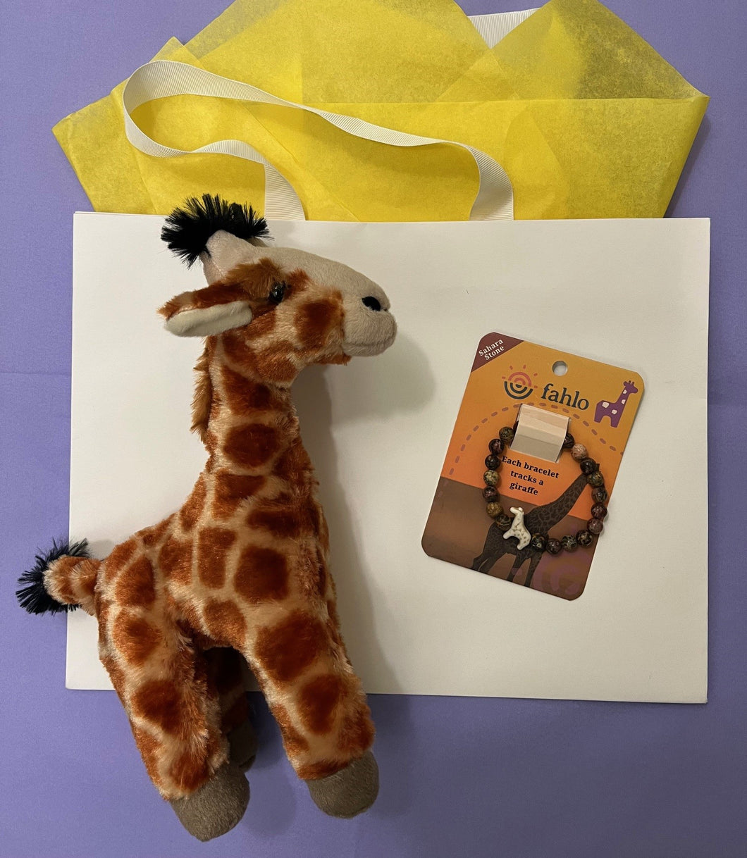 Giraffe Tracking Bracelet Gift Bag