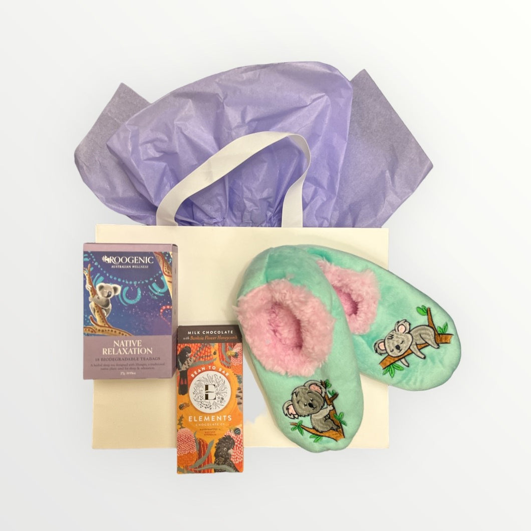 Just Relax Gift Bag with Koala Slippers