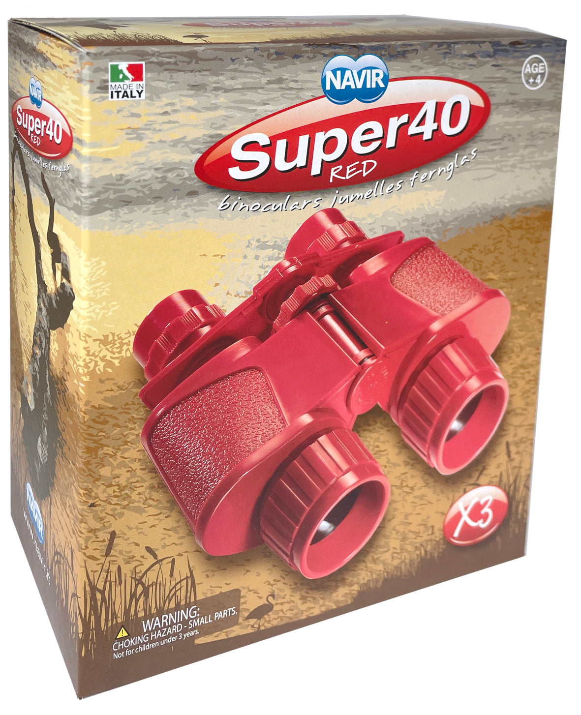 Binoculars Super 40 Red Perth Zoo Shop