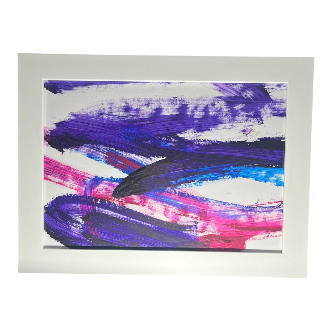 Elephant Art Brush A4 Painting by Permai