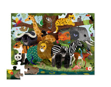 Load image into Gallery viewer, Floor Puzzle Jungle Friends 36 pieces
