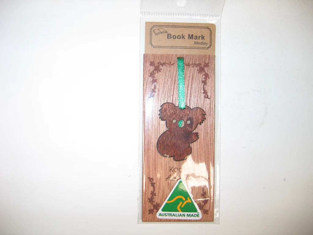 Wooden bookmark Koala Australian Made Perth Zoo Shop