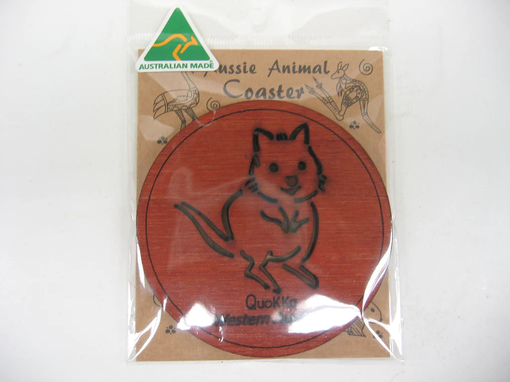 Wooden Coaster Quokka - Australian Made