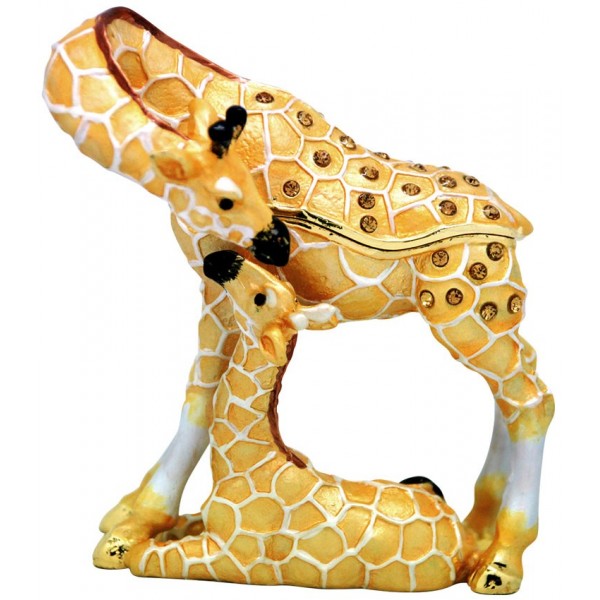 Giraffe Family Trinket Box