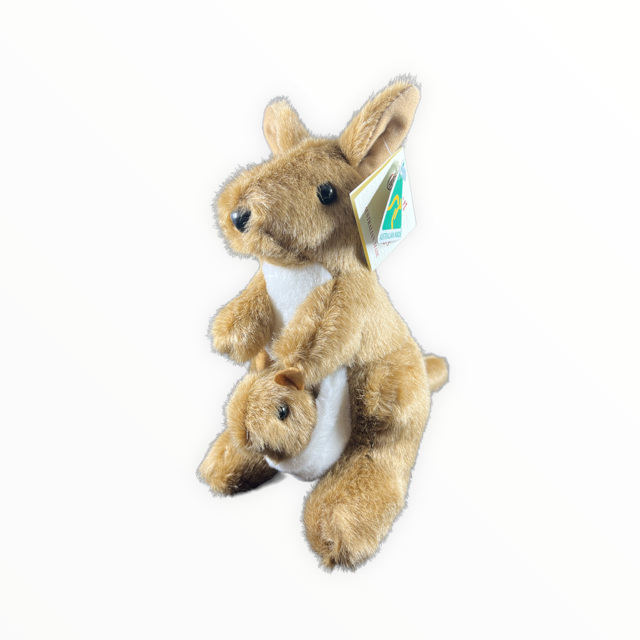 Kangaroo with Joey Soft Toy - Australian Made