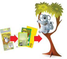 Load image into Gallery viewer, Koala Pop-Out Construction Postcard

